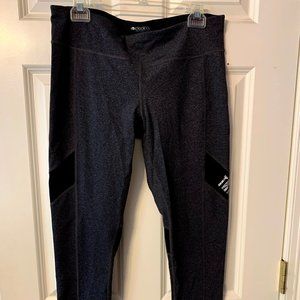 Gray Workout Leggings with Leg Details